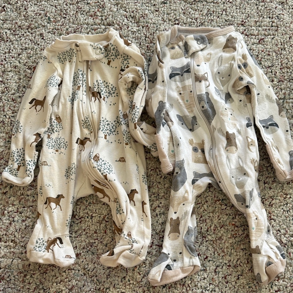 Adorable Animal Print Kids One Pieces